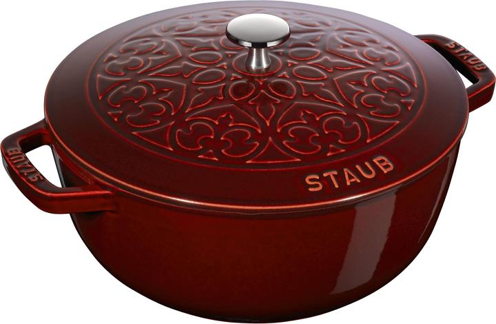 Image du produit Staub Sauteuse Chistera 24 cm, La Marmite, Bordeaux, Fonte (24 cm, Fonte)