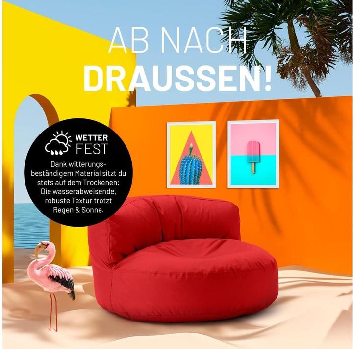 Produktbild Lumaland Sitzsack-Sofa, 320 l Polyester (PES), Rot