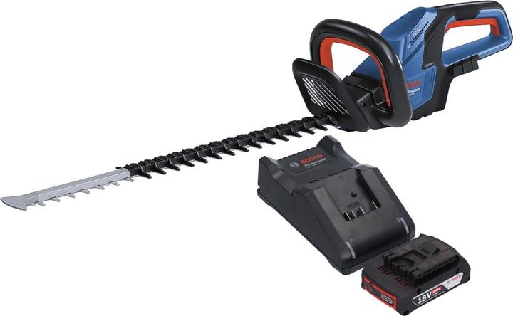 Actual product image Bosch Professional GHE 18V-60 Professional cordless hedge trimmer 18 V 60 cm brushless + 1x rechargeable battery (Rechargeable battery operated)