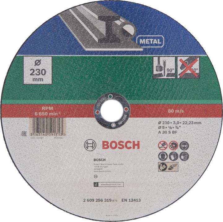 Produktbild Bosch Zubehör Trennscheibe gerade, Metall D= 230 mm Dicke= 3,0 mm