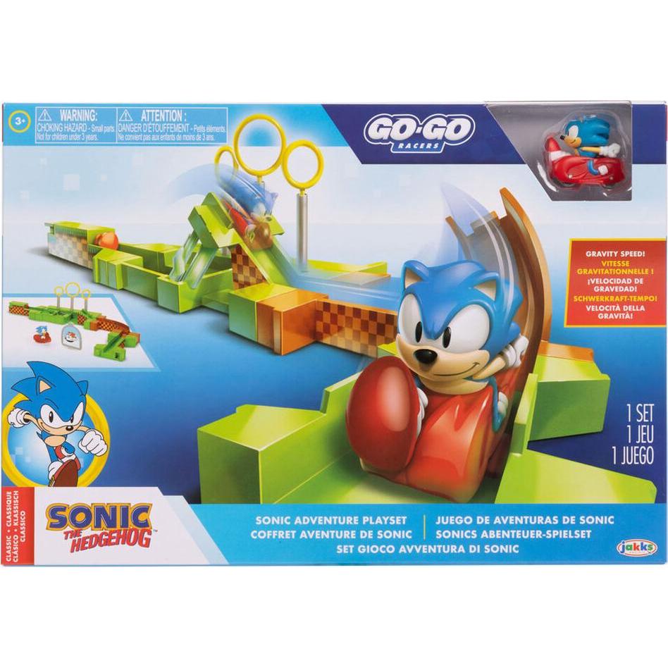 Jakks Pacific Sonic - The Hedgehog Go Go Racers minifigure playset di lancio Sonic & Knuckles