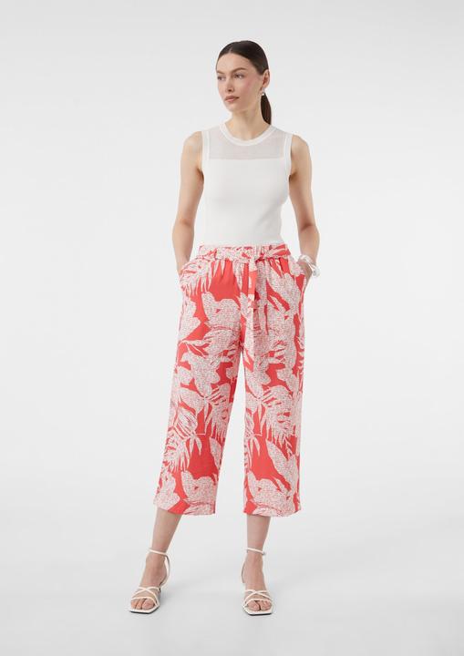 Actual product image Comma Hose Crop-Hose aus Viskosemix im Relaxed Fit mit All-over-Print (46)