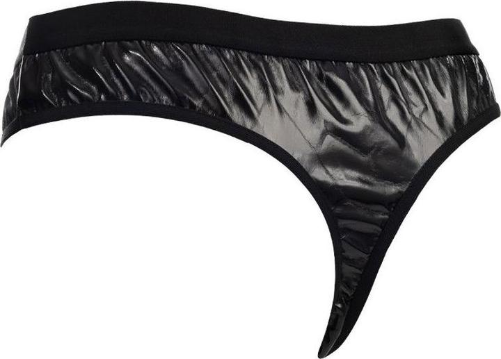 Produktbild Amorable by Rimba Transparenter String mit Lack-Optik - One Size - Schwarz (One Size)