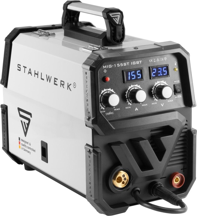Actual product image Protect Shielded arc welder MIG MAG 155 ST IGBT fully equipped 155 amps