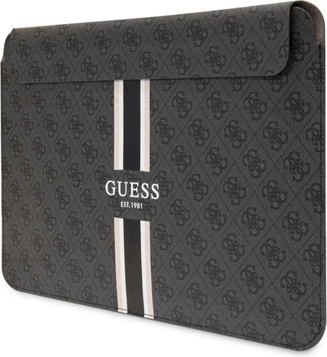 Actual product image Guess PU 4G Printed Stripes Computer Sleeve 13/14 - black (14", Apple)