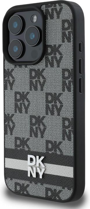 Actual product image DKNY DKHCP16XPCPTSSK iPhone 16 Pro Max 6,9" czarny/black hardcase Checkered Pattern & Printed Stripe (Apple iPhone 16 Pro Max)