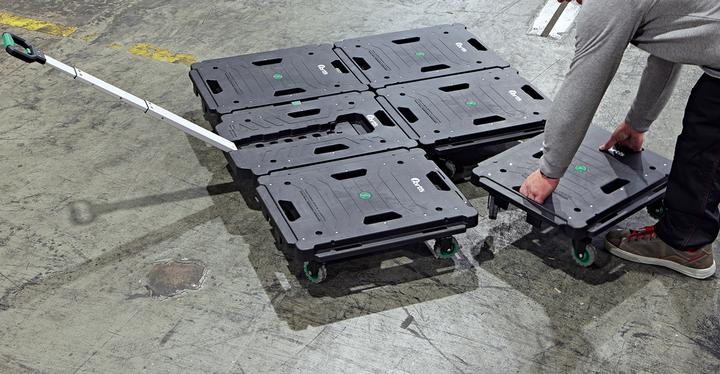 Produktbild Fortis Allzweckroller 600x300mm, 130Kg Kst. 75mm, mit Griff (136 kg)