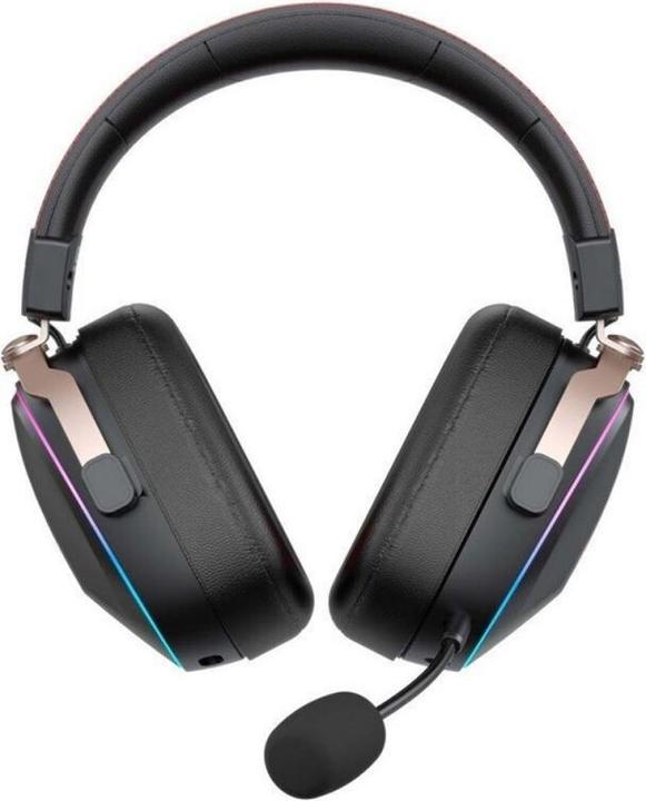Actual product image Havit H2039BG Gaming BT Headset, RGB, Black / Gold (Wireless)