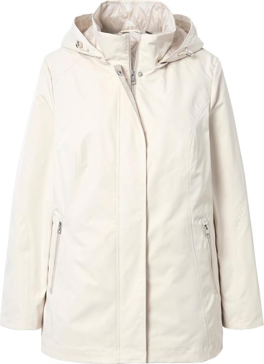 Produktbild Ulla Popken Softshell-Longjacke, wasserdicht, 2-Wege-Zipper, Kapuze (50, 52)