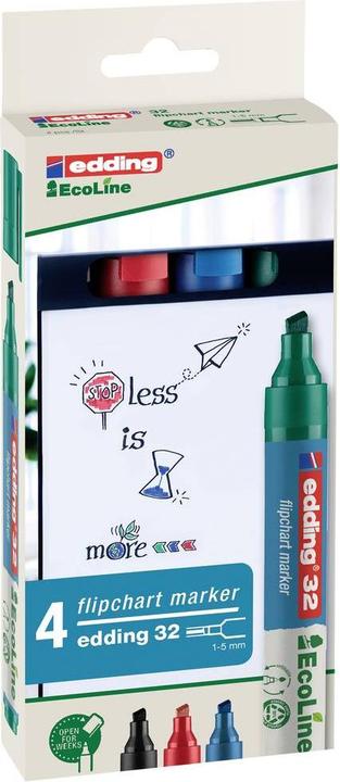 Produktbild Edding Flipchart 32 (Mehrfarbig, 5 mm, 4 x)