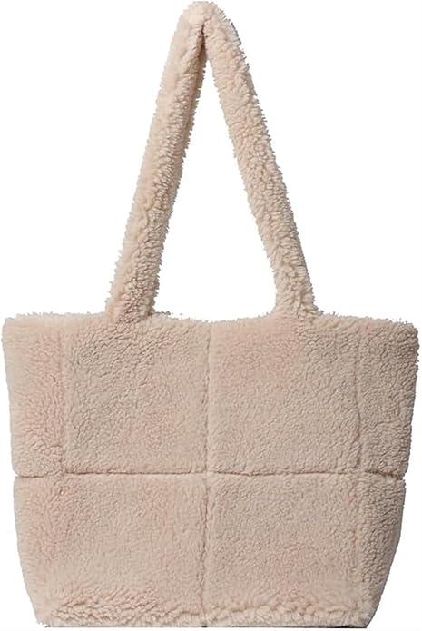 Immagine prodotto Only-Bags.Store Borsa a tracolla chic in pelliccia sintetica - versatile e leggera, perfetta per il lavoro o il