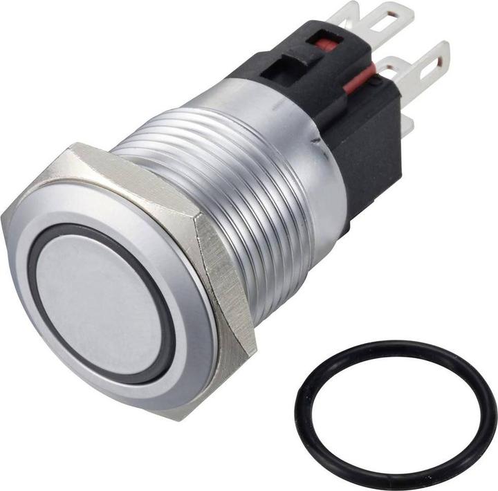 Tru Components TC-12647508 Pulsante 250 V/AC 3 A 1 x Off/(On) IP65 Blu tas