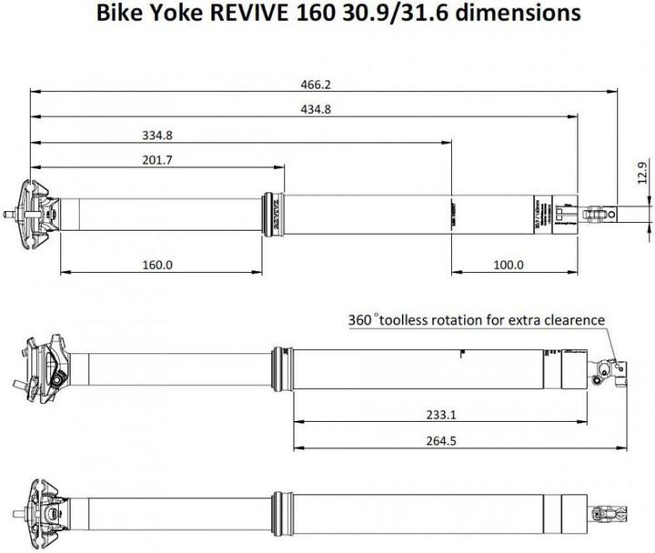 Produktbild BikeYoke Revive Dropper Post (30.90 mm)