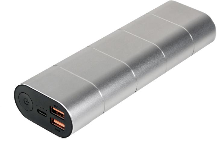 Produktbild Verbatim Powerbank grey/silver metal QC3 & USB-c (20000 mAh, 74 Wh)