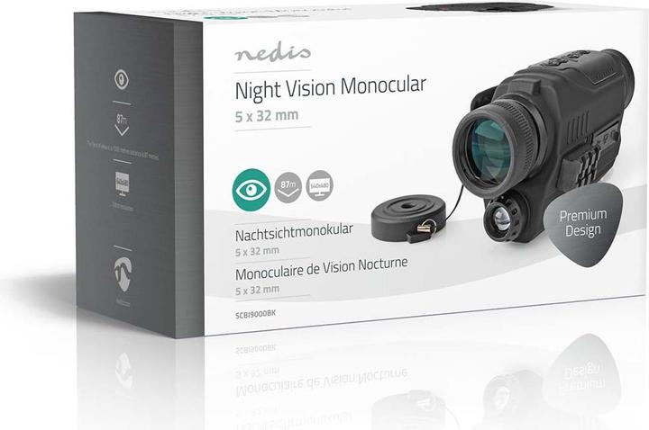 Produktbild Nedis Monokular| Vergroesserung 5x| Durchmesser der Objektivlinse 32 mm| Sichtfeld 87 (5 x, 32 mm)
