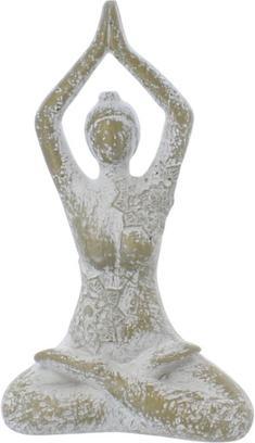 MICA Living Yogafigur - sitzend - aus Polyresin - ca. 10 x 5 x 17 cm