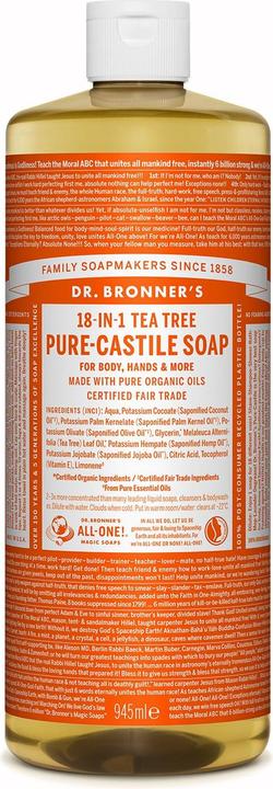 Immagine prodotto Dr. Bronner's 18-IN-1 Albero del tè (Sapone liquido, 945 ml)