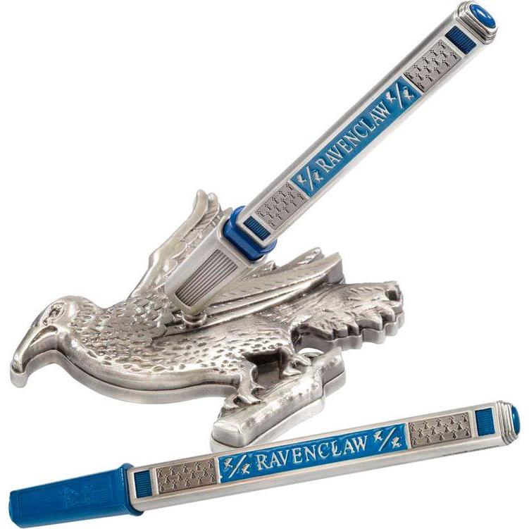Noble Collection , Penne, Il Portapenne E Il Supporto Da Scrivania Della Casa Di Ravenclaw Di Harry Potter - Penna E Corvo In (1X)