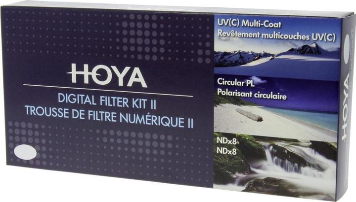 Actual product image Hoya Digital Filter Kit II (UV, CIR-PL & ND8) Filterset (40.50 mm, Neutral density filter, UV filter, Polarizing filter)