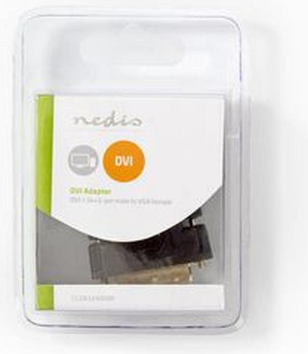 Produktbild Nedis Adapter DVI - VGA DVI-I M Stecker 24+5 Pin - VGA (DVI, 11 cm)