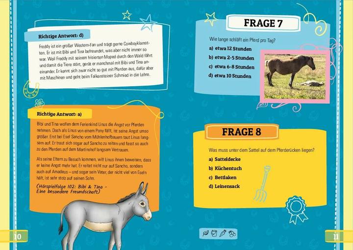 Actual product image Bibi & Tina - Das Quiz für Fans (German, Schwager & Steinlein Publishing House, Svenja Dieken, 2022)