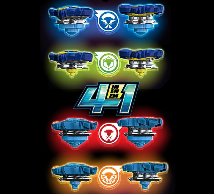 Immagine prodotto Hasbro Beyblade Burst QuadStrike Comet Helios H8 e Tidal Pandora Epic P8 Confezione doppia, Battle Circle