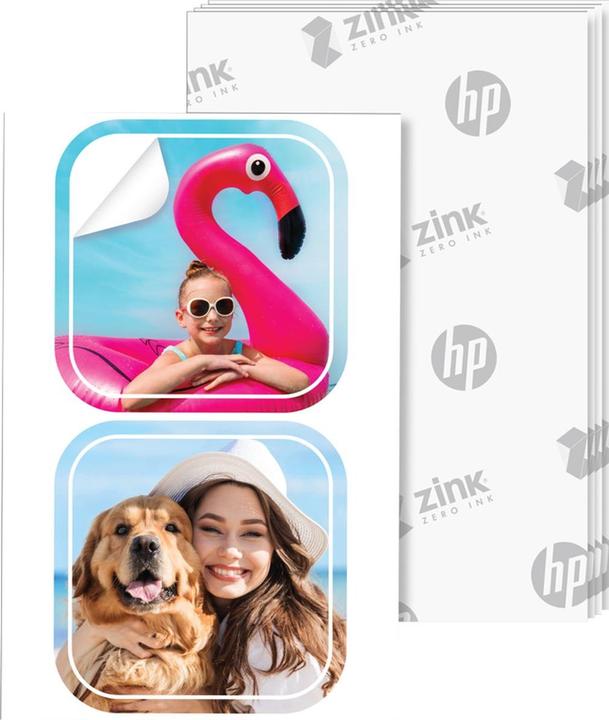 Produktbild HP Zink-Papier Sprocket Luna 30er-Pack 2x3 Vorgefertigte 1,3x1,3 Aufkleber (HPIZ2X330C) (30 Stk.)