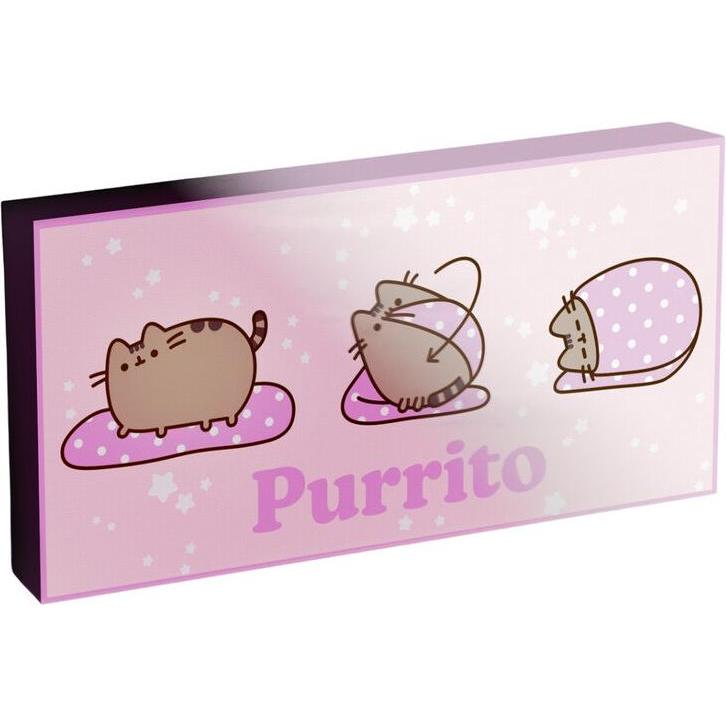 Pyramid, Quadri, Tela Retroilluminata LED Pusheen Purrito (30.50 x 15.50 cm)