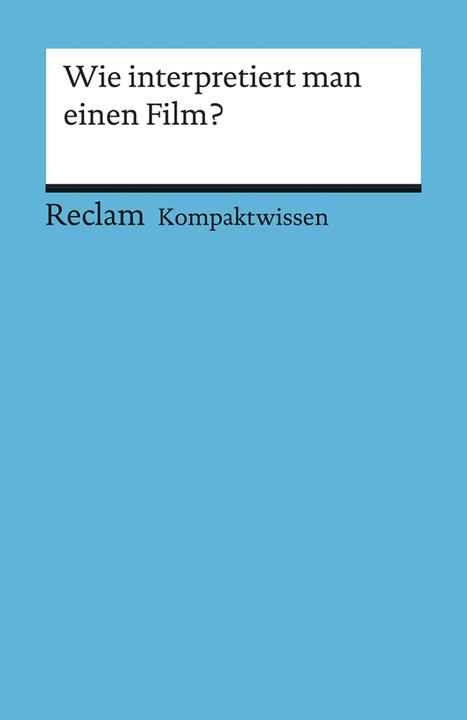 Produktbild Wie interpretiert man einen Film? (Deutsch, 2004)
