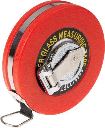 Produktbild RS PRO Massband, L. 10 m, 33 ft metrisch/zöllig Chemikalienresistent (10 m)