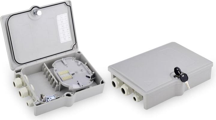 Actual product image Digitus Distribution Box for outdoor for 6x SC/DX Adapter IP65
