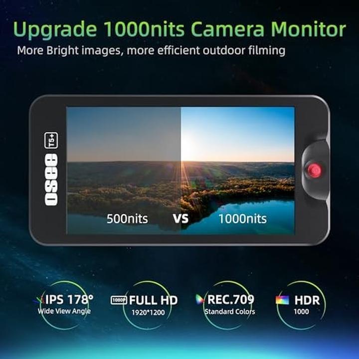 Actual product image Osee Monitor 5.5 inch 4K-HDMI - 1000 Nits (T5-PLUS) (26T5PLUS000000) (5.50", 4K)