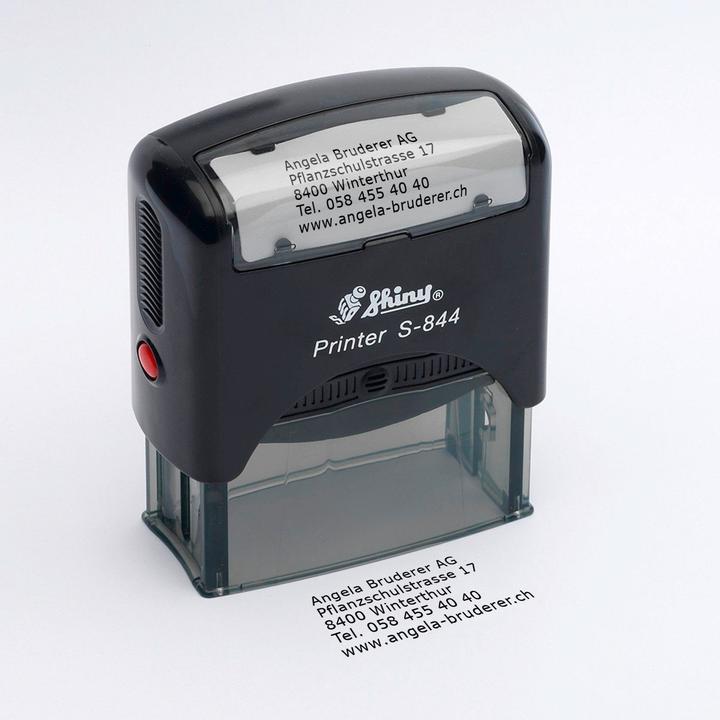 Image du produit Angela Bruderer Stempel 5-zeilig linksbündig