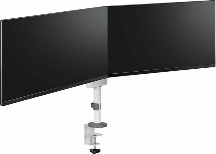 Actual product image Neomounts Table mount dual 100x100 -8kg 17-27"/h?v/incline/pivot/clamp/white? (Table, 27", 8 kg)