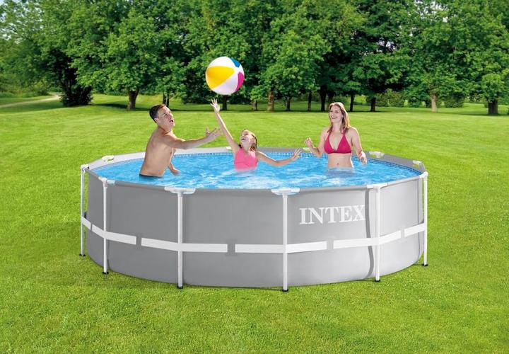 Actual product image Intex 3.66M X 99CM PRISM FRAME PREMIUM POOL SET (Ø 366 x 99 cm)