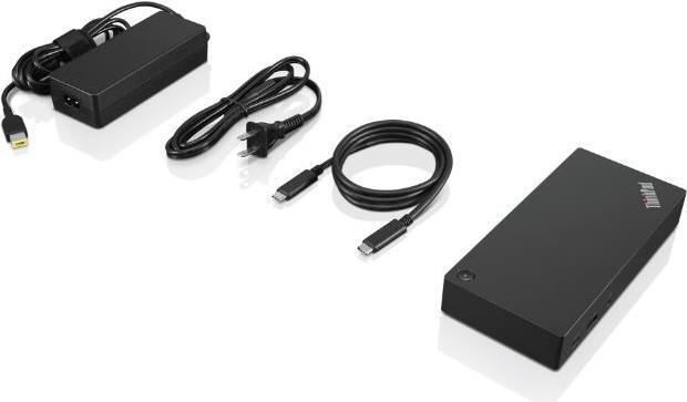 Produktbild Lenovo 03X7609 Notebook-Dockingstation & Portreplikator Verkabelt USB 3.2 Gen 1 (3.1 Gen 1) Type-C Schwarz (USB-C, 12 Ports)