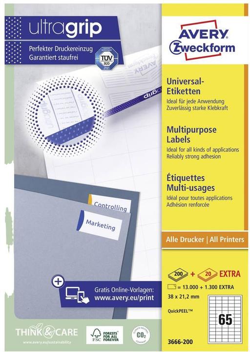Image du produit Avery Étiquettes universelles