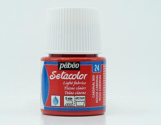 Immagine prodotto Pebeo Setacolor Tessuti Chiari (Rosso, 45 ml)