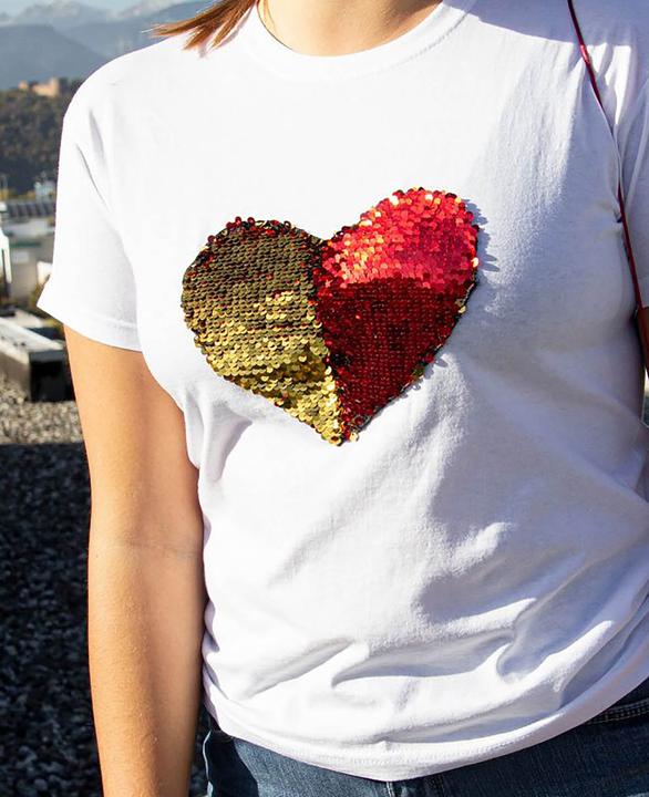 Actual product image Stafil Sequin fabric, reversible sequin fabric