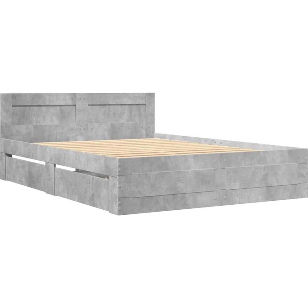 Thumbnail - VidaXL, Bett, Bettgestell mit Kopfteil (140 x 200 cm)