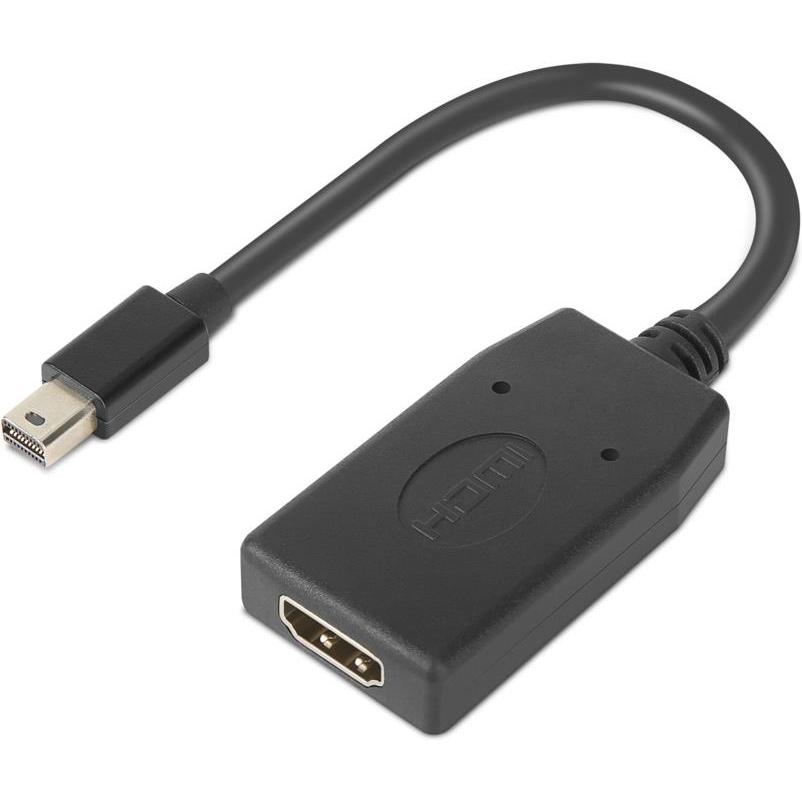 Thumbnail - Lenovo ThinkStation Mini DisplayPort zu (HDMI, 17 cm), Data + Video Adapter, Schwarz