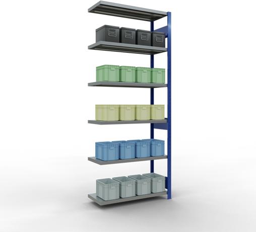 Actual product image Schulte Lagertechnik MULTIplus250 boltless add-on bay system with length bolts