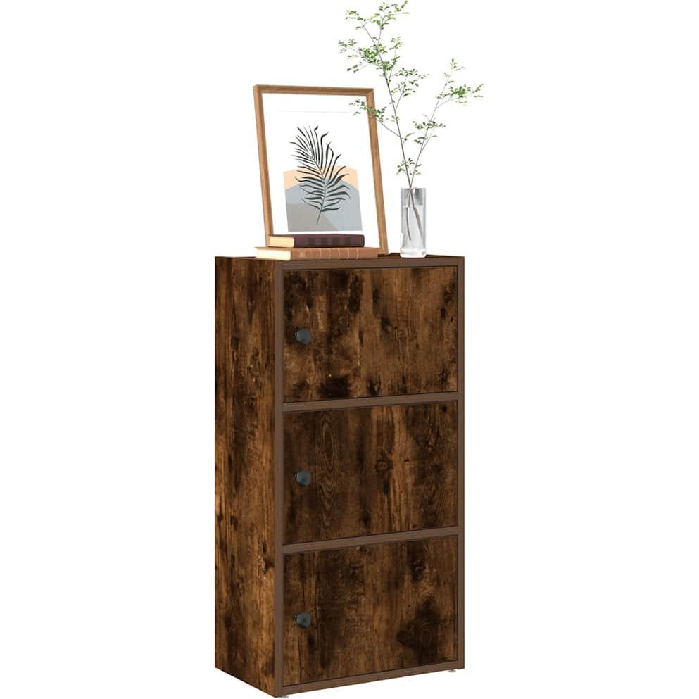 VidaXL, Regal, Bücherregal Räuchereiche 40x24x77 cm Holzwerkstoff