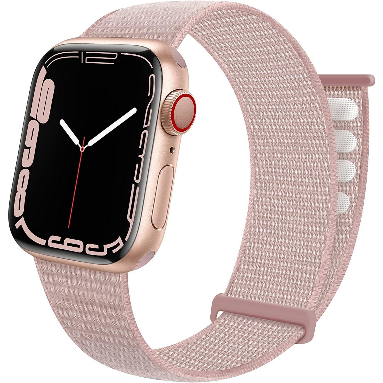 Strap-it Armband (Nylon, Apple Watch), Uhrenarmband, Rosa