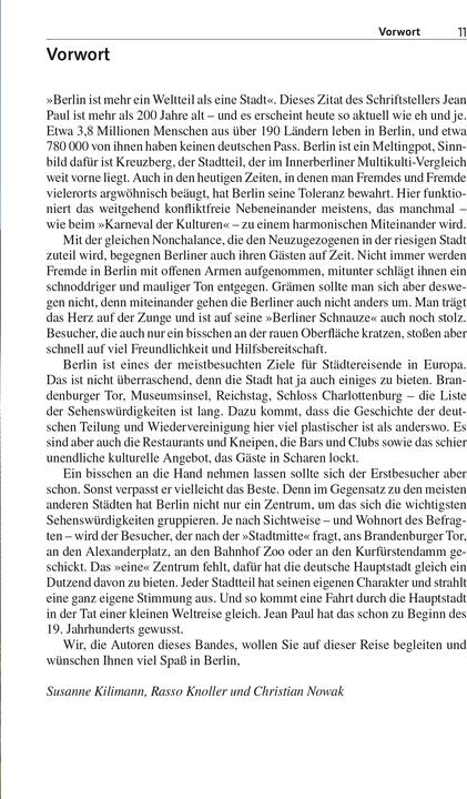 Valeurs nutritives et ingrédients Reiseführer Berlin - Kurztrip (Allemand, Tubercule de Rasso, Christian Nowak, Susanne Kilimann, 2024)
