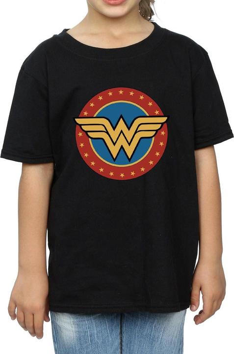 Actual product image Wonder Woman Girls Logo Cotton T-Shirt (128)