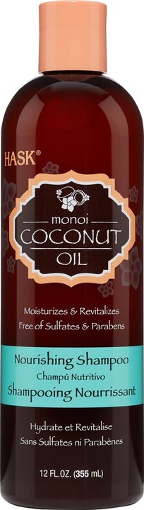 Immagine prodotto Hask Shampoo nutriente all'OLIO DI COCCO MONOI 355 ml (355 ml, Shampoo liquido)