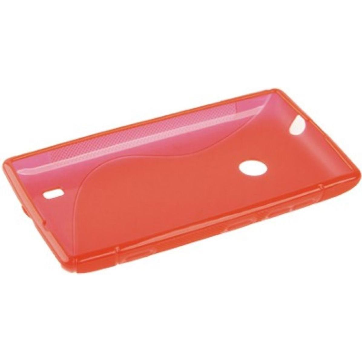 Thumbnail - König Design Schutzhülle TPU Case für Handy Nokia Lumia 520 rot (Nokia Lumia 520), Smartphone Hülle, Rot