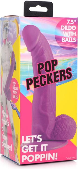 Produktbild Pop Peckers Poppin Dildo 19 cm - Purple
