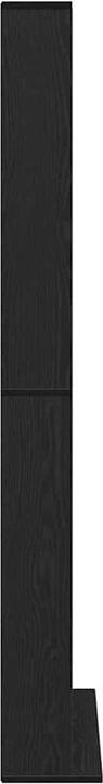 Produktbild VidaXL CD-Regal Schwarz Eiche 101x23x177,5 cm Holzwerkstoff